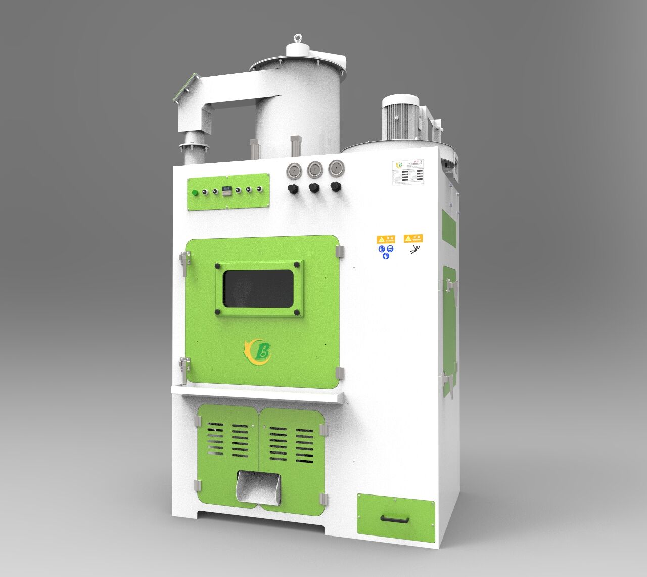 TB-NR1090-3A滾筒式自動噴砂機-產(chǎn)品尺寸（mm）：1560*1340*2580滾筒尺寸（mm）：700*480滾筒數(shù)量：1滾筒承載量：<30kg總質(zhì)量：750kg電源···