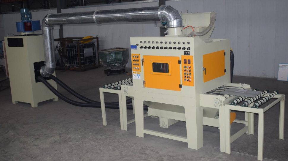 通過(guò)式自動(dòng)噴砂機(jī)，輸送帶自動(dòng)噴砂機(jī)